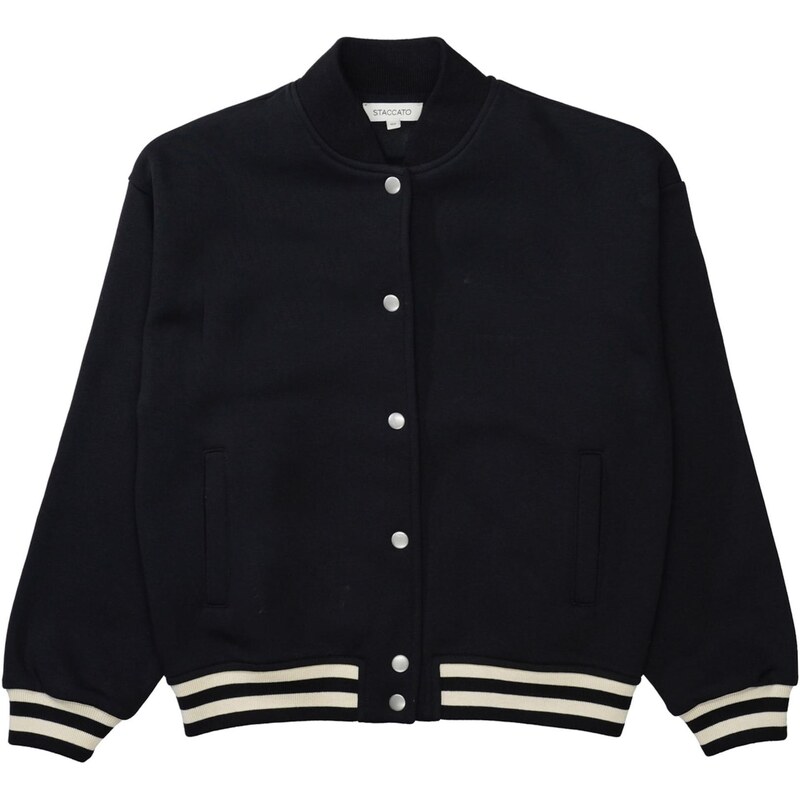 STACCATO Prechodná bunda čierna / biela 65647404