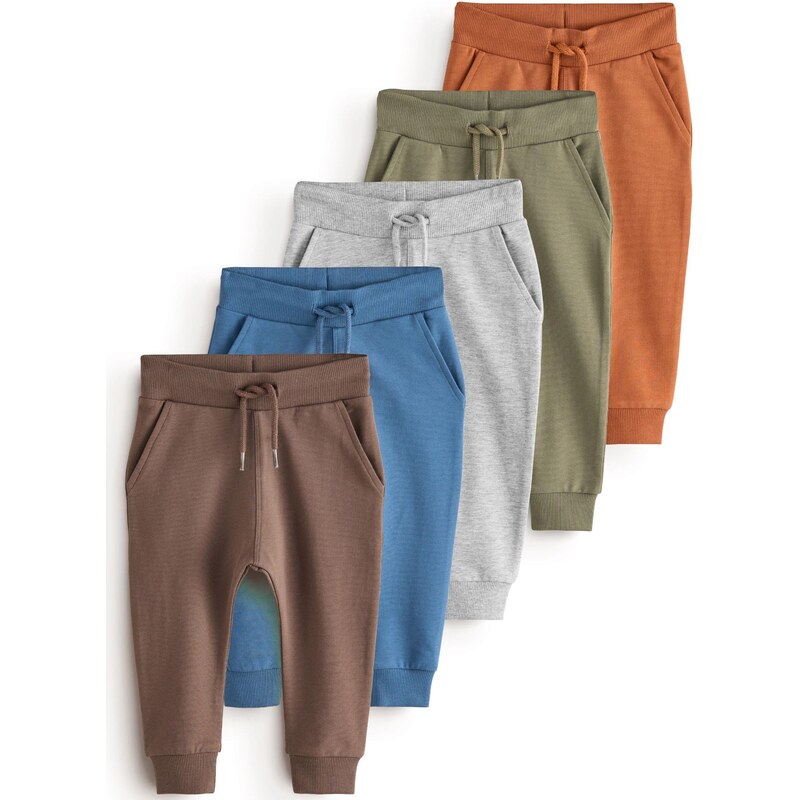 Next Nohavice kráľovská modrá / hnedá / sivá melírovaná / zelená / 65887824