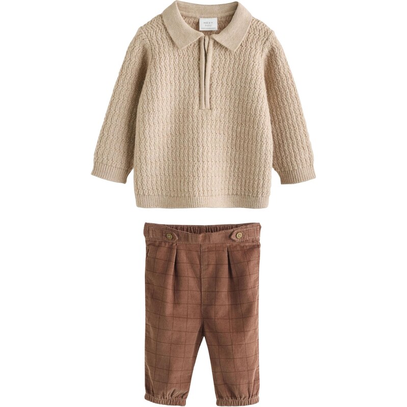 Next Set béžová / hnedá 65660644