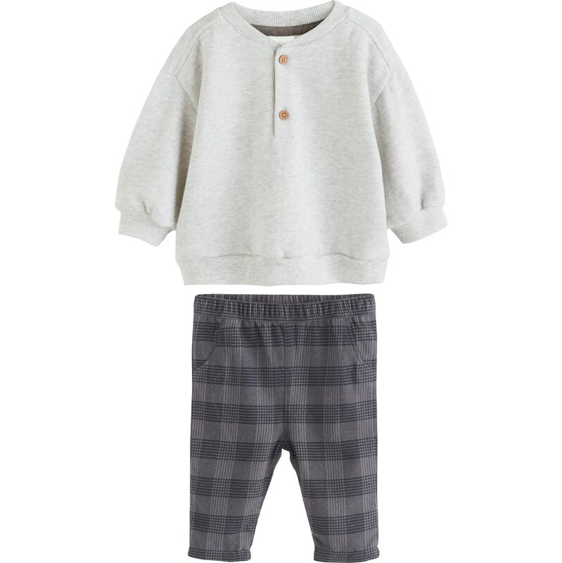 Next Set antracitová / svetlosivá / čierna 65660654