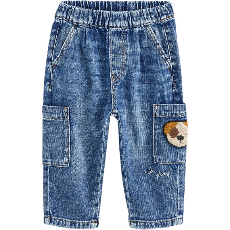 Next Džínsy modrá denim / karamelová / kapučíno / čierna 65888512