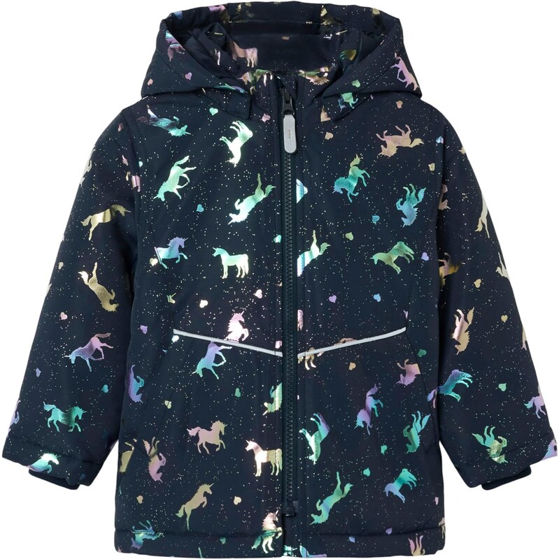 NAME IT Prechodná bunda NMFMaxi zafírová / hnedá / fialová / 65323875