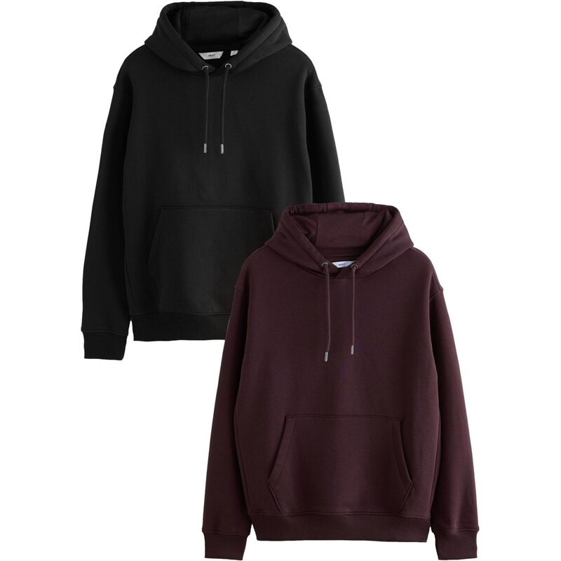 Next Mikina vínovo červená / čierna 65888520