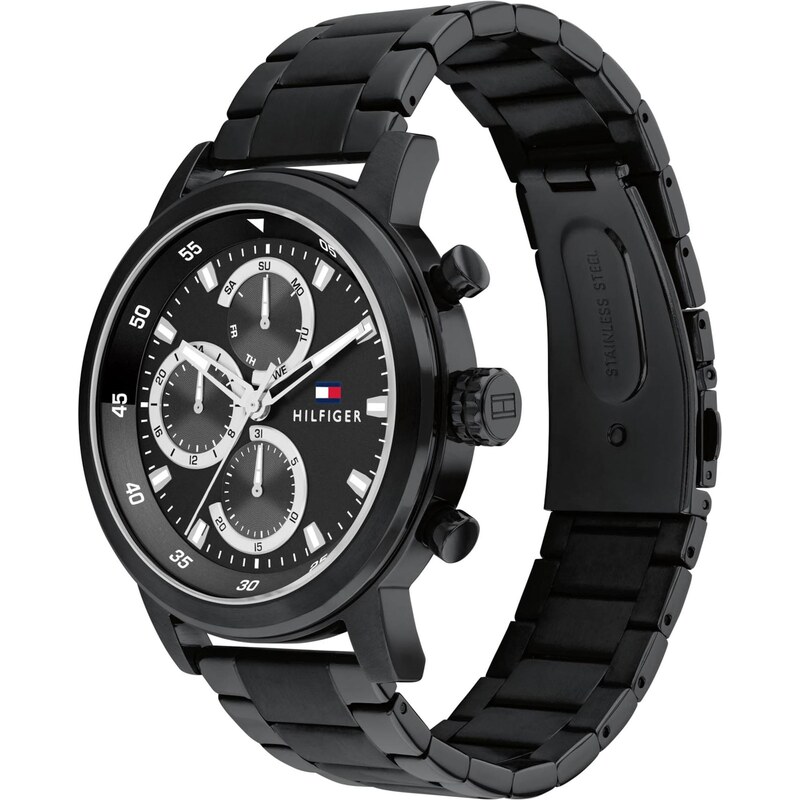 TOMMY HILFIGER Analógové hodinky Rocky svetlosivá / červená / čierna / 65323940