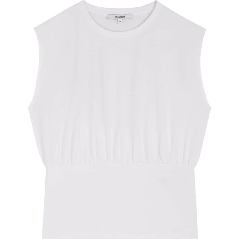 Scalpers Tričko biela / šedobiela 65885583