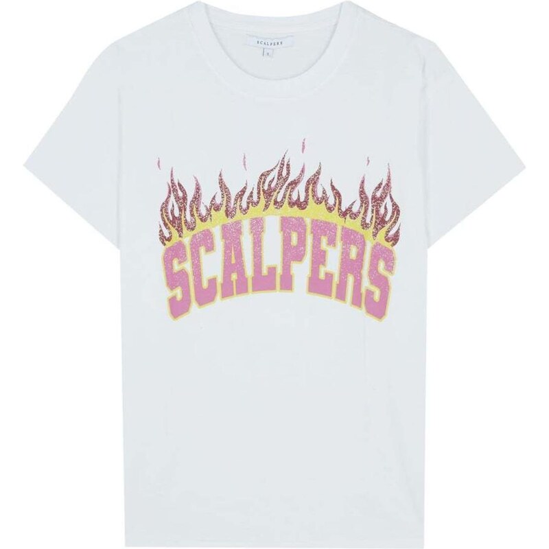 Scalpers Dres biela / šedobiela 65885568