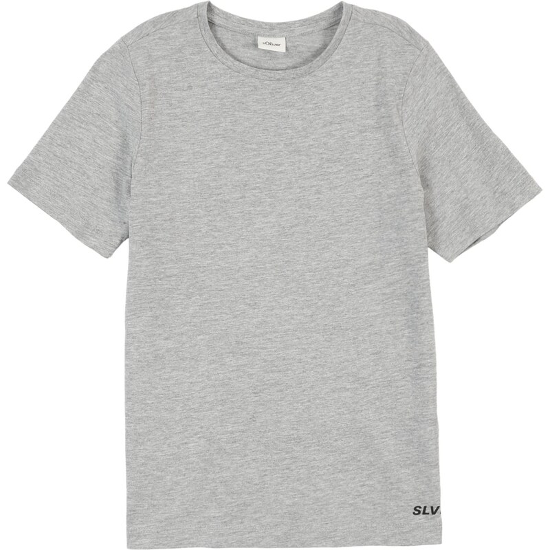 s.Oliver Tričko sivá melírovaná / čierna 66074504