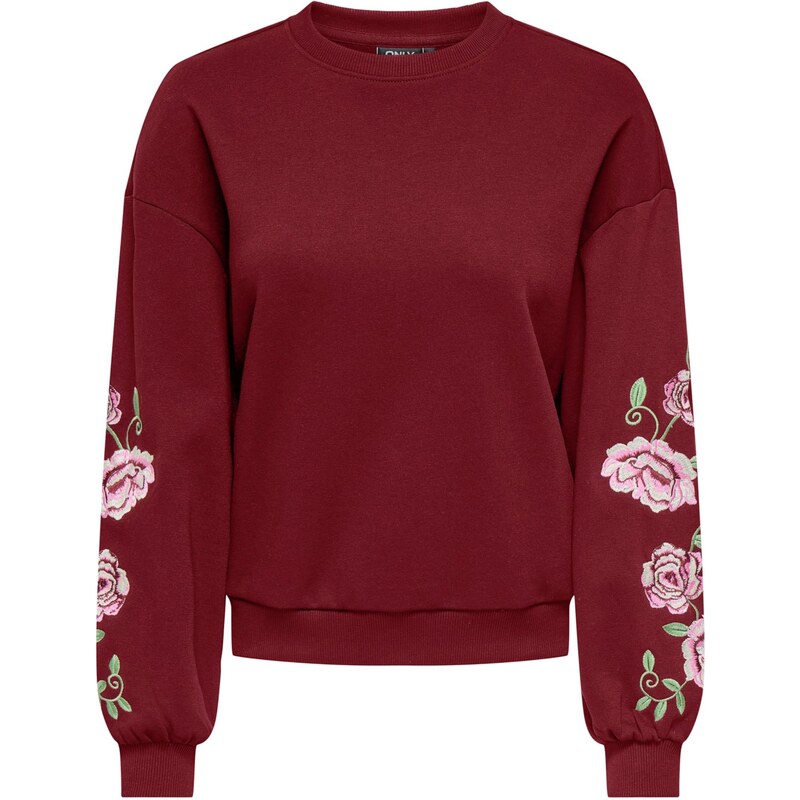 ONLY Mikina ONLBROOKLYN pastelovo zelená / ružová / vínovo červená 65663681