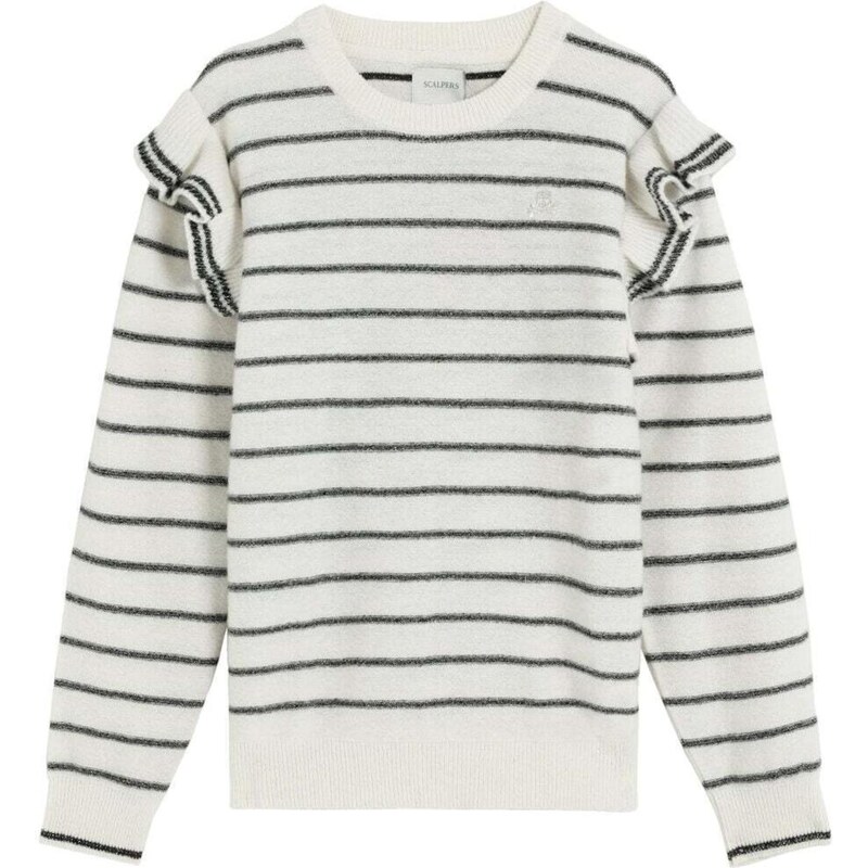 Scalpers Sveter čierna / biela 65661030
