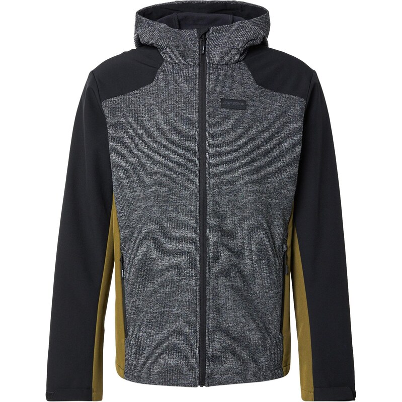 ICEPEAK Outdoorová bunda Beedeville žltá / sivá melírovaná / čierna 65889042
