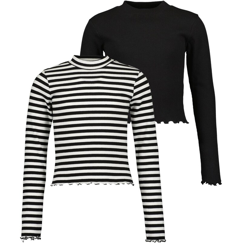 BLUE SEVEN Tričko čierna / biela 65844020