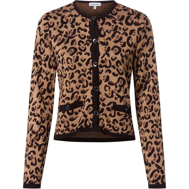 MORE & MORE Kardigán hnedá / mokka / čierna 65323838