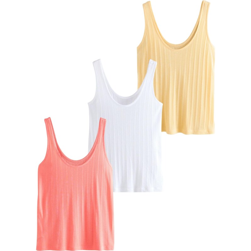 Next Top svetložltá / koralová / biela 65888514