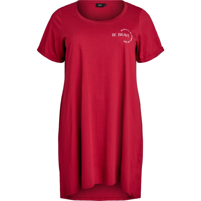 Zizzi Nočná košieľka MALLY ružová / červená 65365557