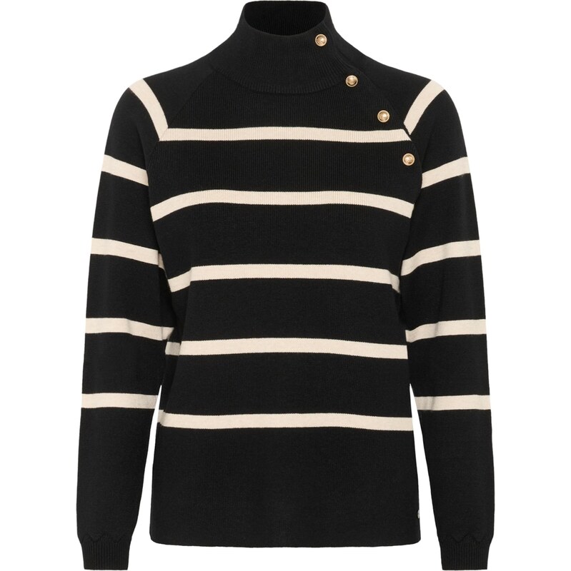 Cream Sveter Dela svetlobéžová / čierna 65922255