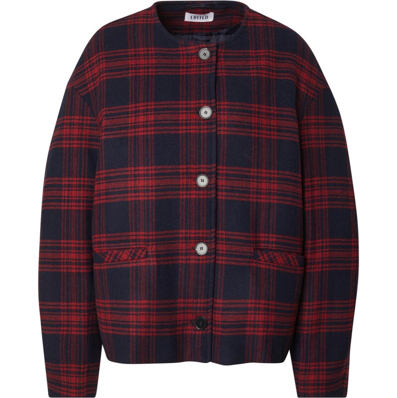 EDITED Prechodná bunda Aino Wool námornícka modrá / červená 65663526