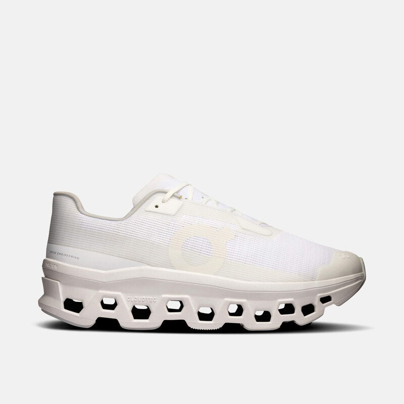 Pánske biele bežecké tenisky On Cloudmonster Void 65348307