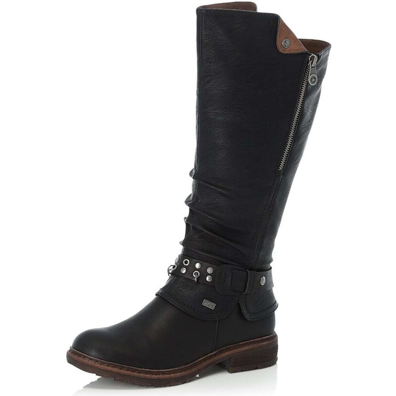 Dámske čižmy RIEKER 94789-00 čierna W5 18958212