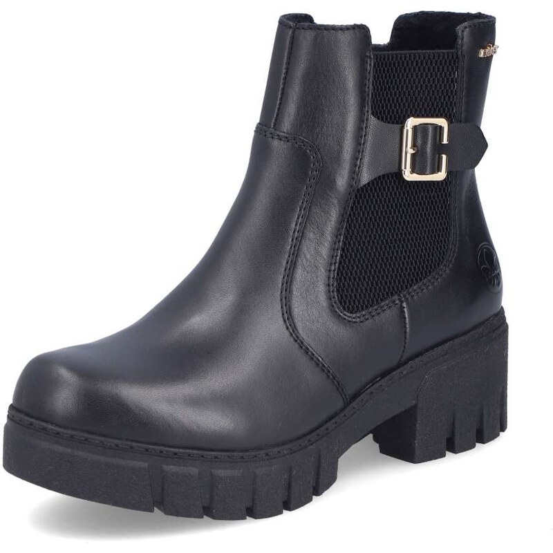 Dámska členková obuv RIEKER 74560-00 čierna W5 65329402