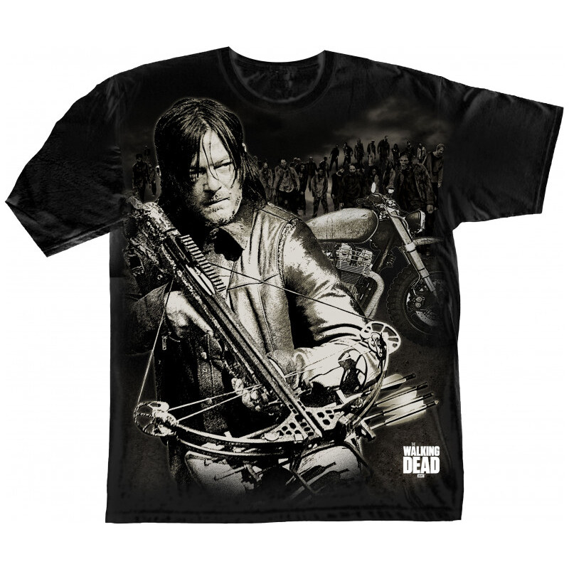Gildan Walking Dead - Dixon Crossbow Ready (tričko) 65329695