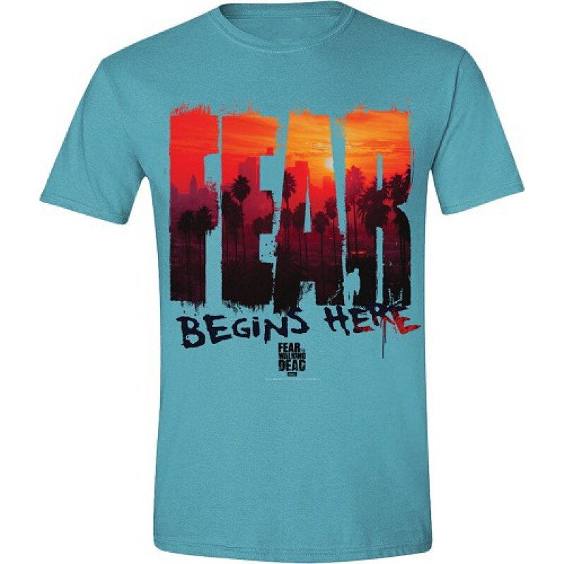 Gildan Walking Dead - Fear L.A. Skyline (tričko) 65329698