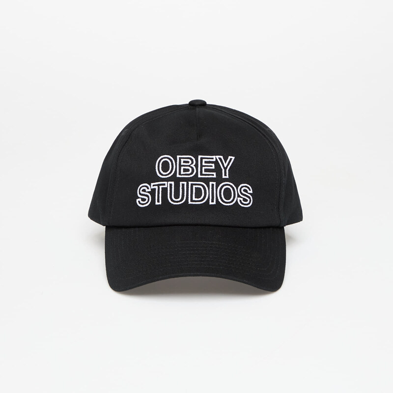 OBEY Clothing Čiapka OBEY Studios 5 Panel Strapback Black Universal 65330318