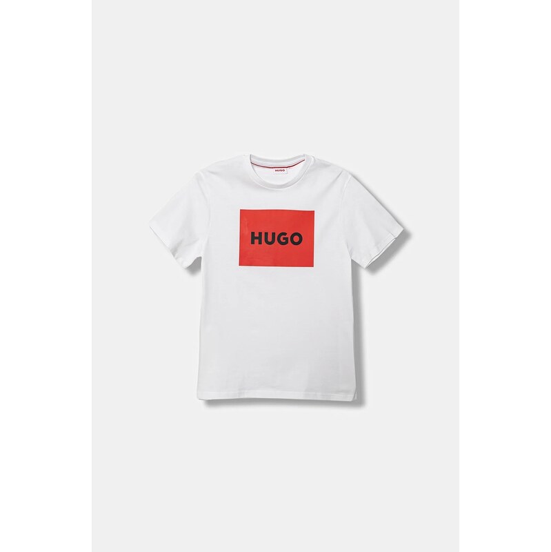 Detské bavlnené tričko HUGO 65339081