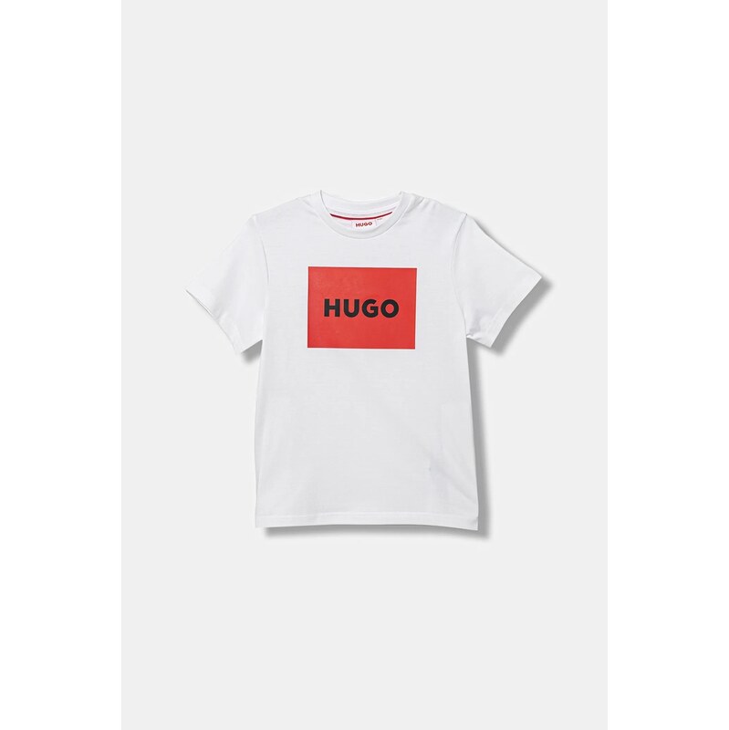 Detské bavlnené tričko HUGO 65339200