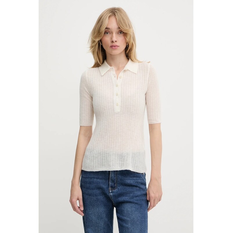 Vlnené polo BOSS Orange C_Fugano 65338461