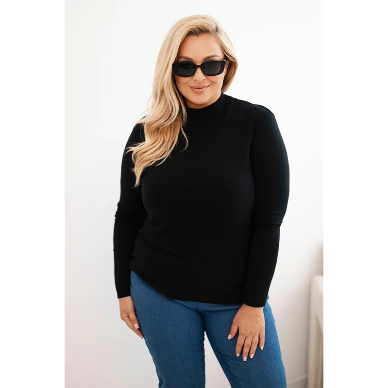 Kesi Dámsky sveter Plus Size 1112 so stojačikom 65359840