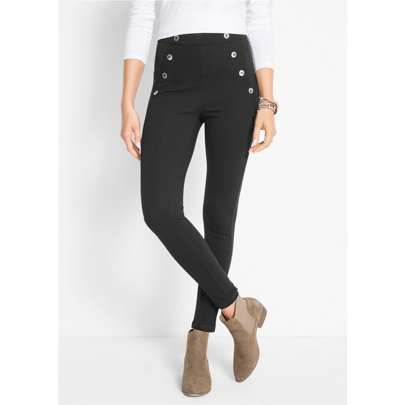 bonprix Legíny z pohodlného materiálu Punto di Roma, farba čierna 44798865