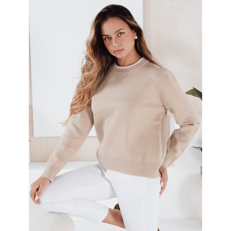 DStreet Dámsky sveter DARMILA béžový 65350009