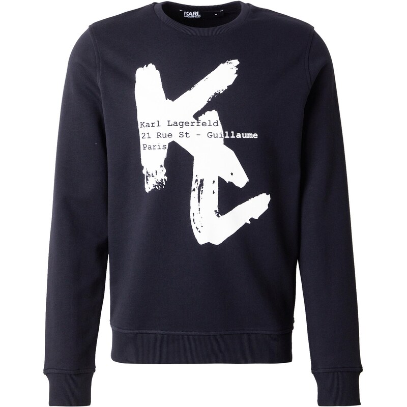 Karl Lagerfeld Mikina tmavomodrá / biela 63150175