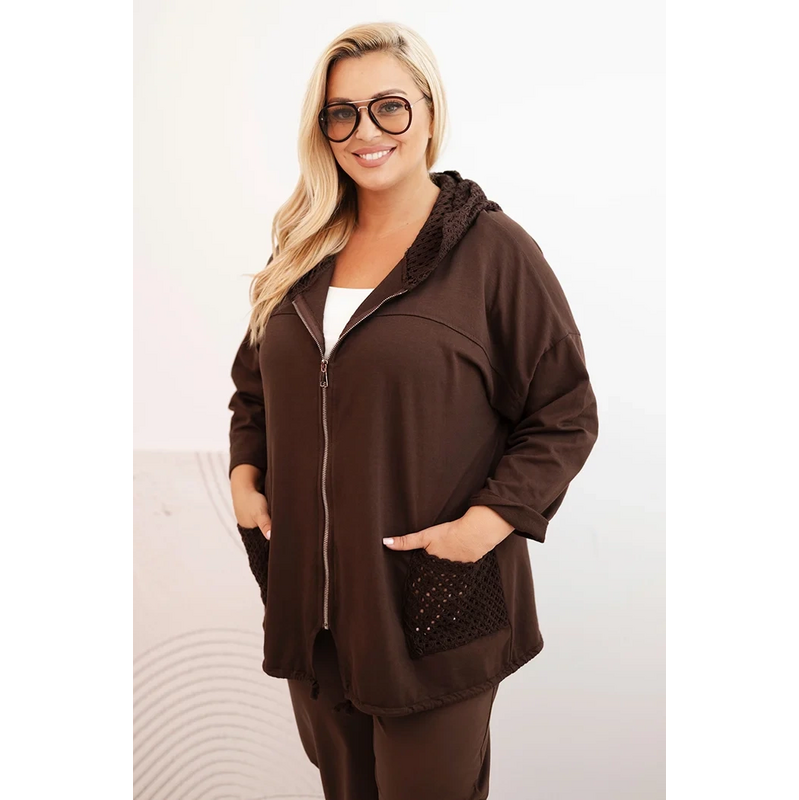 Kesi Dámska mikina Plus Size ART3636 s dlhým rukávom 65364896