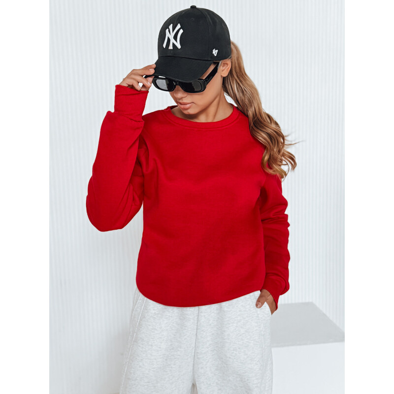 Dámska mikina FASHION II červená Dstreet BY0147 - výpredaj 67027631