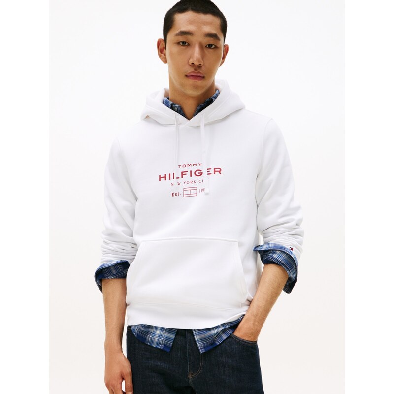 Tommy Hilfiger Oval Graphic Hoodie WHT 65353019