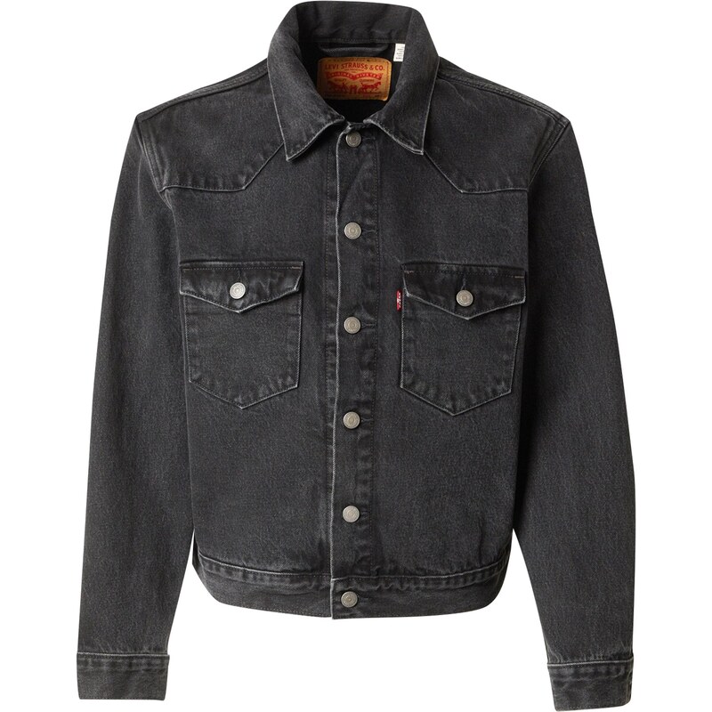 LEVIS Prechodná bunda Western Trucker čierny denim 65353208