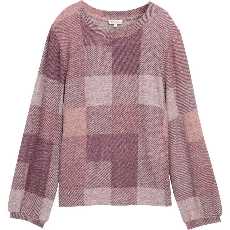 TOM TAILOR Tričko svetlofialová / farba lesného ovocia / staroružová / 65655120