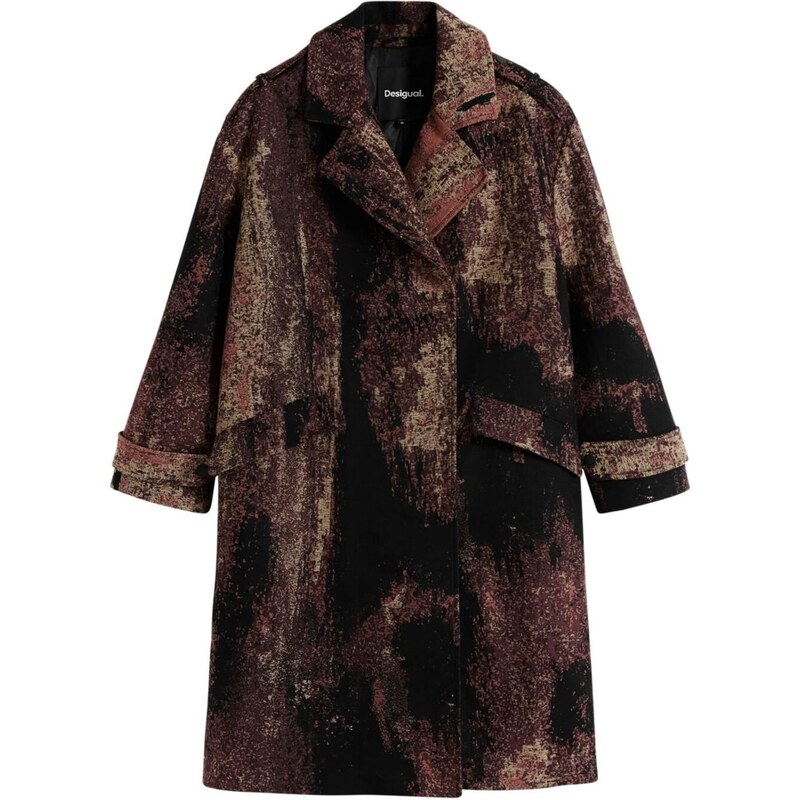 Desigual Zimný kabát by Mr. Christian Lacroix hnedá 65657586