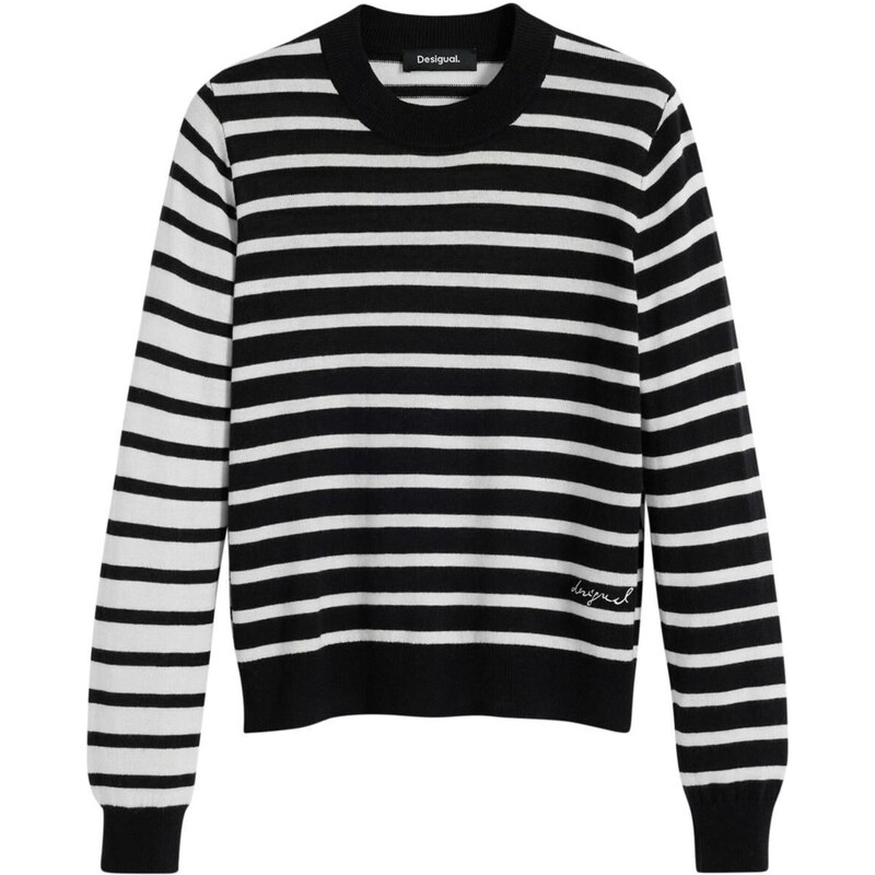 Desigual Sveter čierna / biela 65657574