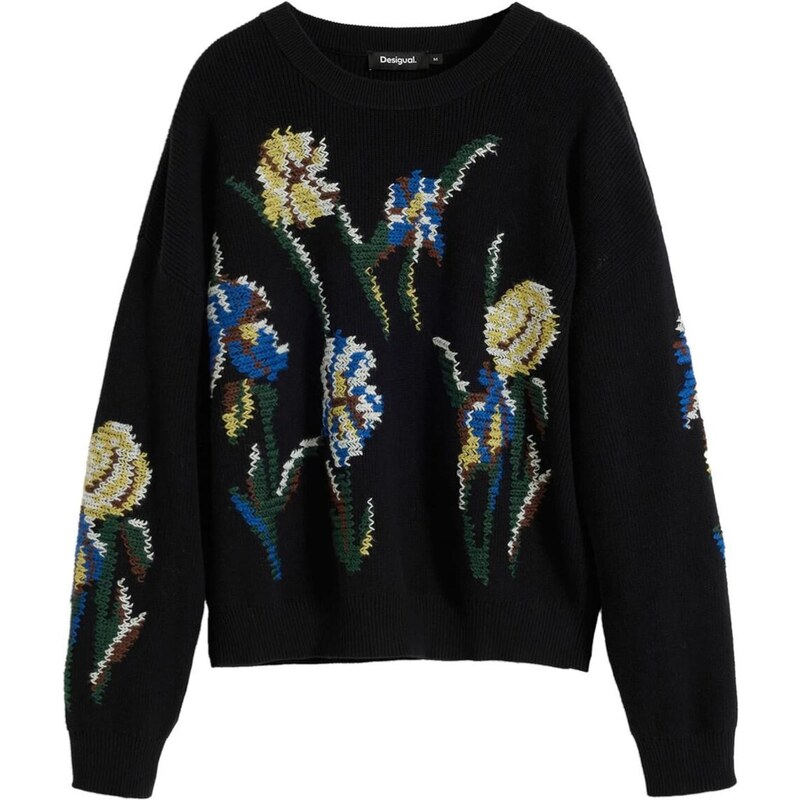 Desigual Sveter zmiešané farby / čierna 65659368