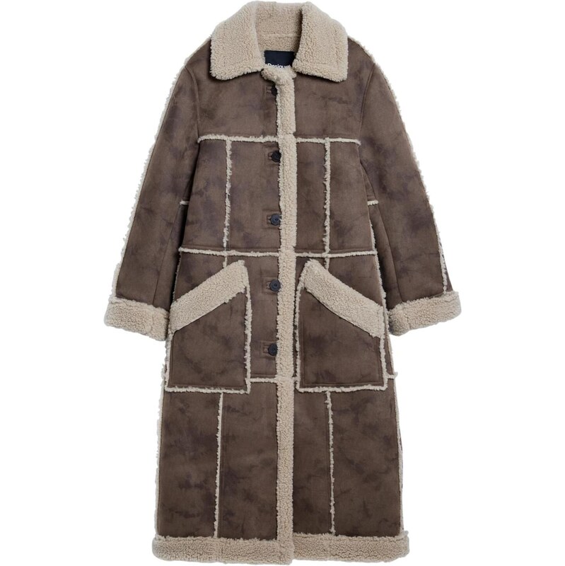 Desigual Zimný kabát béžová / hnedá 65659839