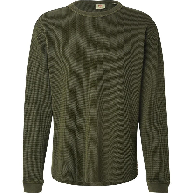 LEVIS Tričko Long Sleeve Relaxed Thermal Tee jedľová 65353344