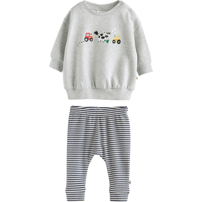 Next Set tmavomodrá / sivobéžová / svetlosivá / čierna 65661039