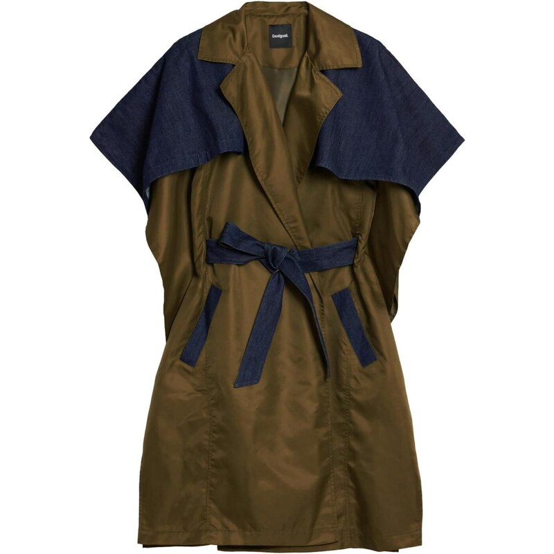 Desigual Pelerína námornícka modrá / olivová 65619472