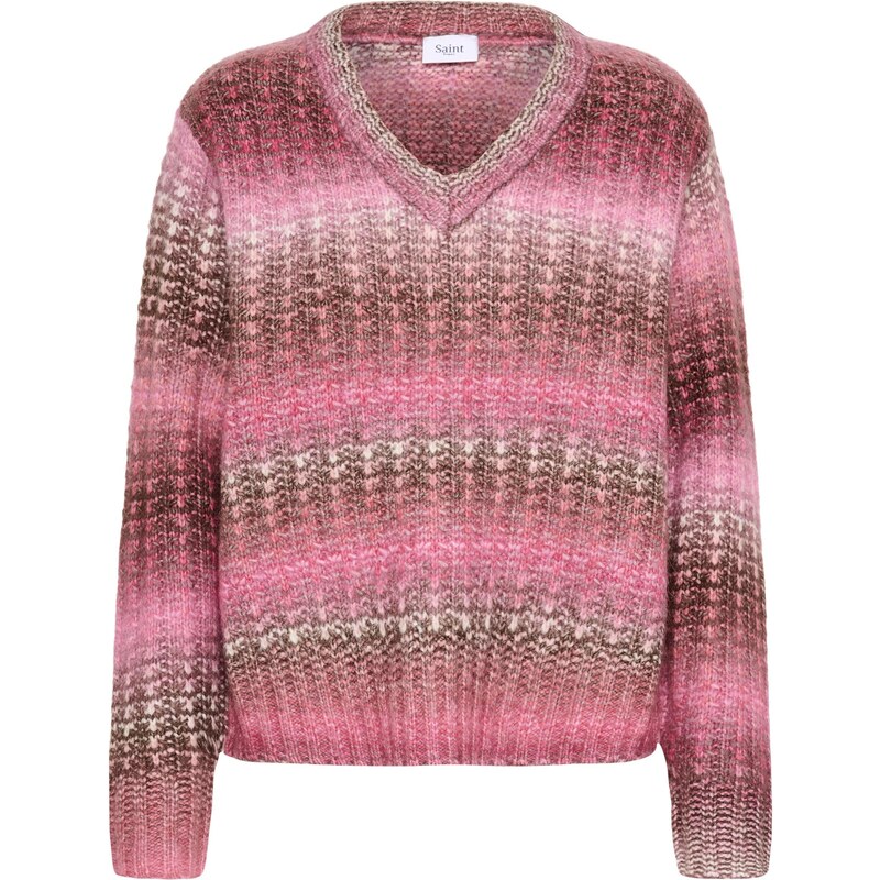 SAINT TROPEZ Sveter Mirabel černicová / ružová / čierna 65353620