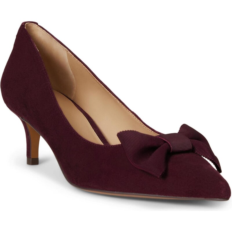 Lauren Ralph Lauren Lodičky ADRIENNE tmavočervená 65353781