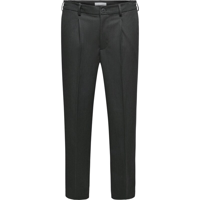 Only & Sons Plisované nohavice ONSMIRO tmavosivá 66057153