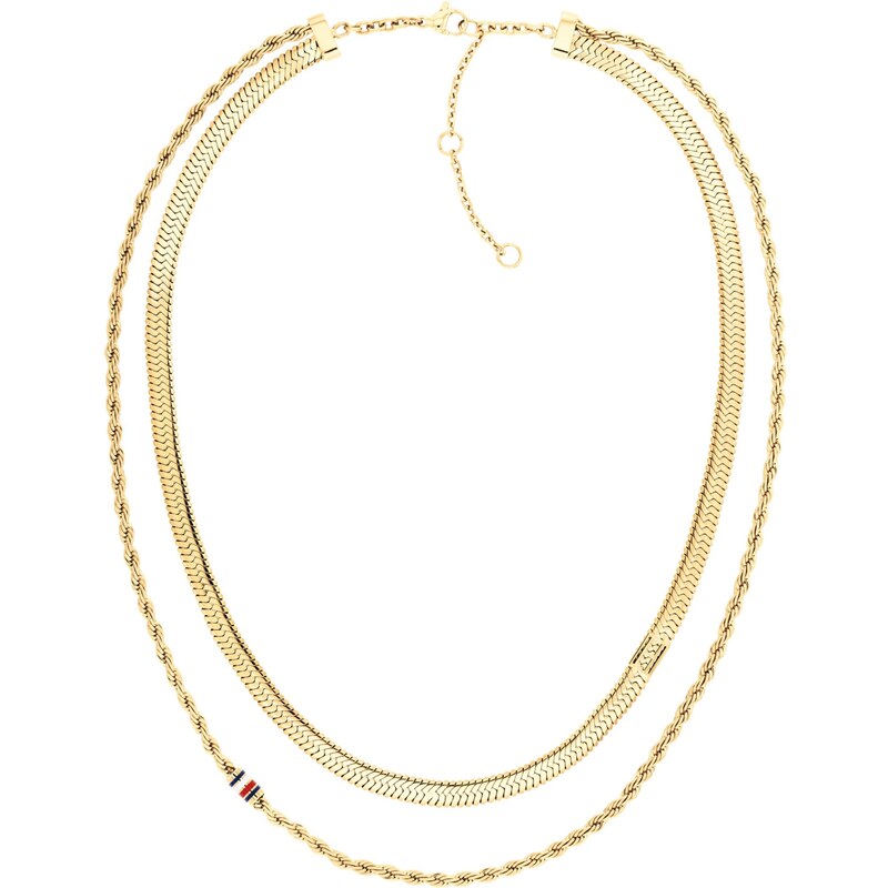 TOMMY HILFIGER Retiazka námornícka modrá / zlatá / červená 65892437