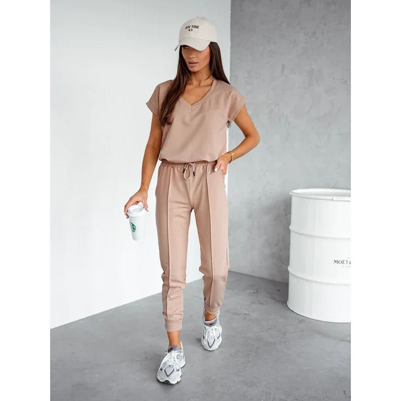 Resti Womens cotton casual set with short sleeves 65356160